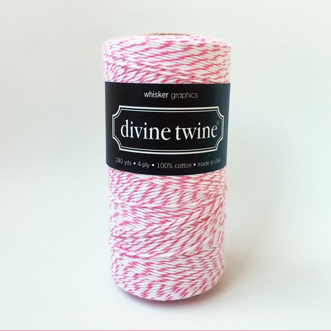 美国进口 Divine Twine 双色棉线 / Raspberry - 编织/刺绣/羊毛毡/裁缝 - 棉 粉红色