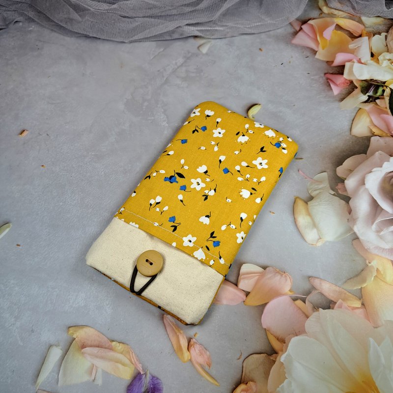 定制化电话包 手机袋 手机保护布套例如 iPhone (PB2504) - 手机壳/手机套 - 棉．麻 橘色