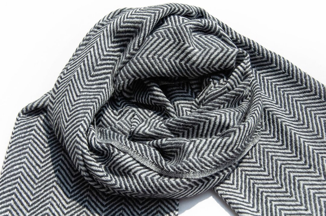 喀什米尔Cashmere 针织围巾 纯羊毛围巾 手织围巾 编织围巾-法国 - 围巾/披肩 - 羊毛 多色