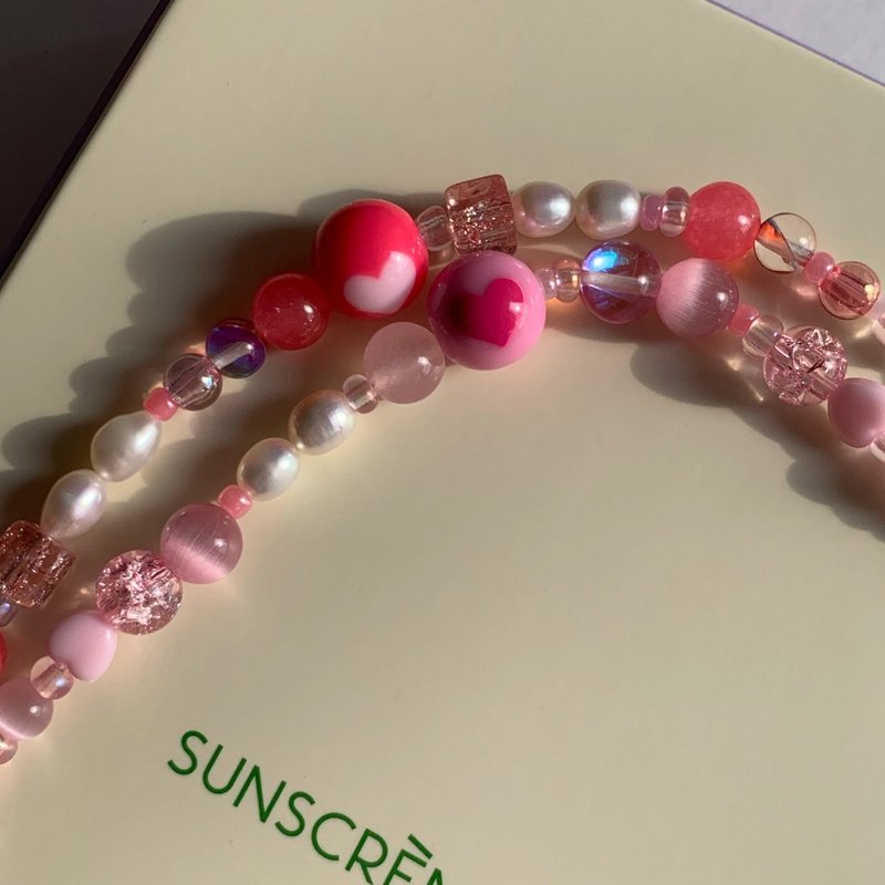 VALENTINE'S SPECIALS: LUCKY LOVE BRACELET SET - 手链/手环 - 珍珠 