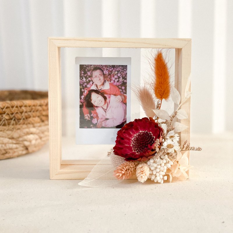 珍藏这一刻 x 不凋干燥花透明木框 - 画框/相框 - 植物．花 