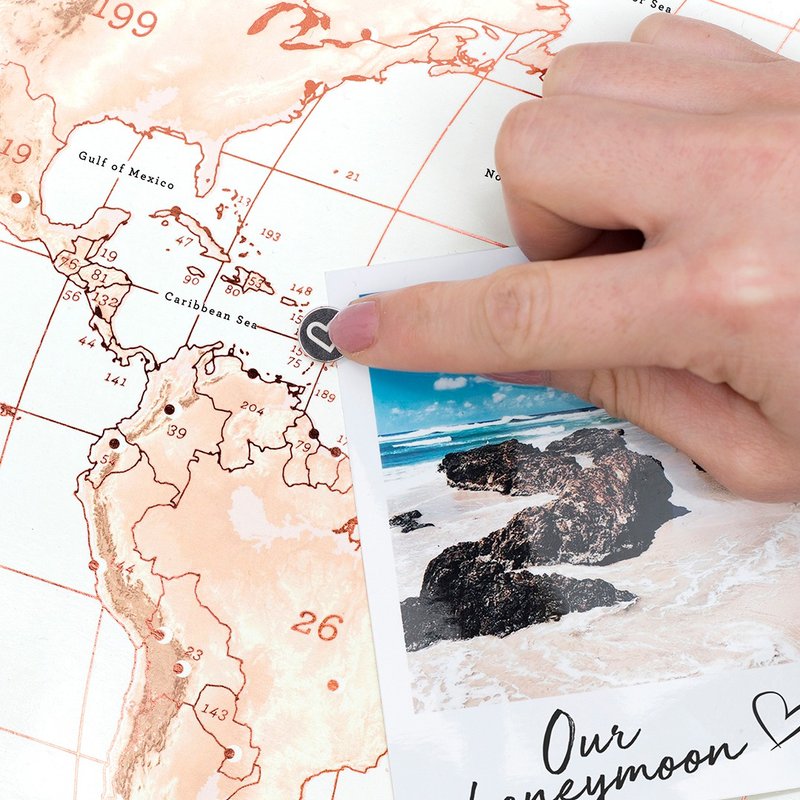 【福利展示品】英国 Luckies 我.旅行.下一站-磁铁世界地图 - 地图 - 其他材质 多色