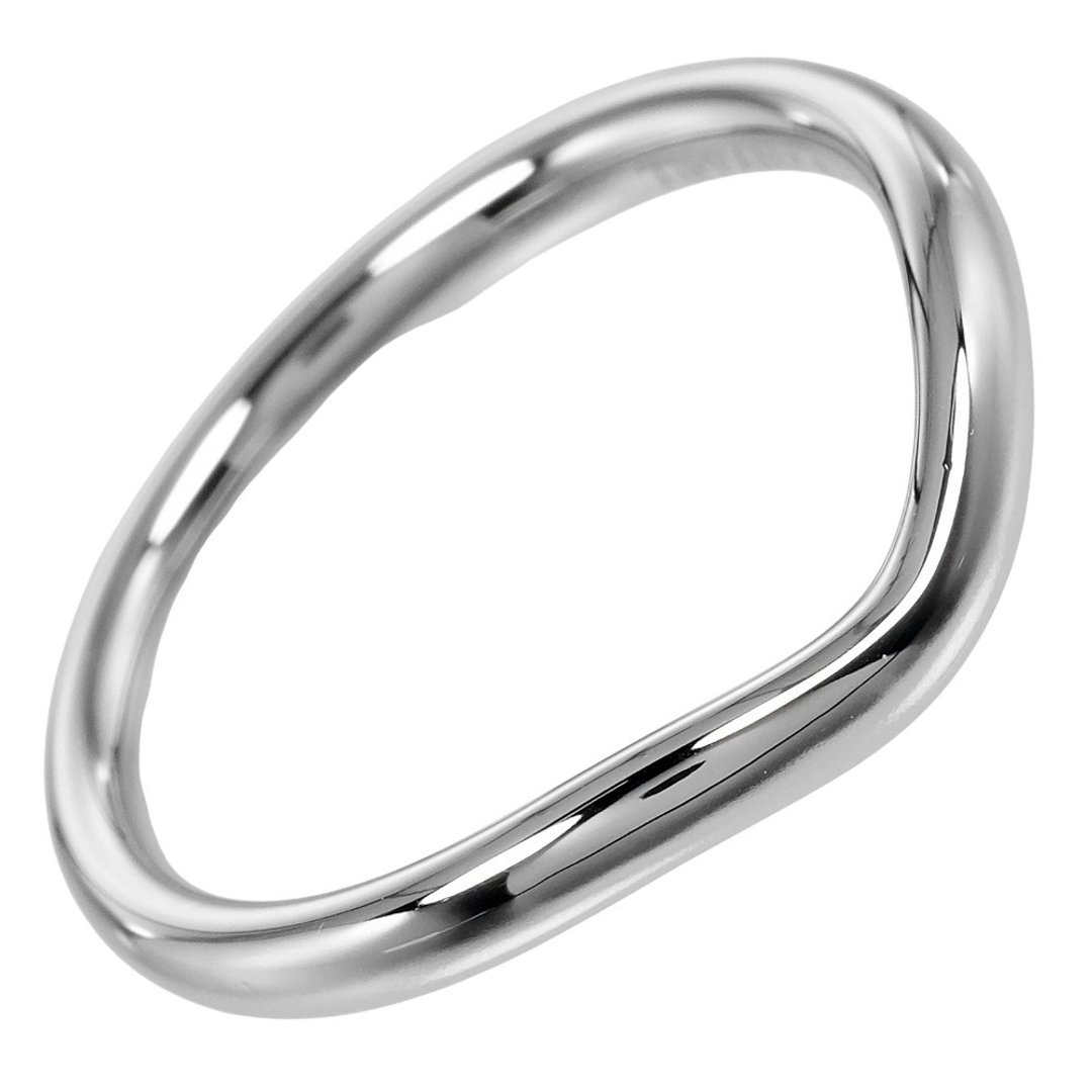 【日本直送】蒂芙尼 戒指 Curved Band 8号 指轮 Pt950铂金 约3.3g TIFFANY&Co.【二手】A级 - 戒指 - 贵金属 银色