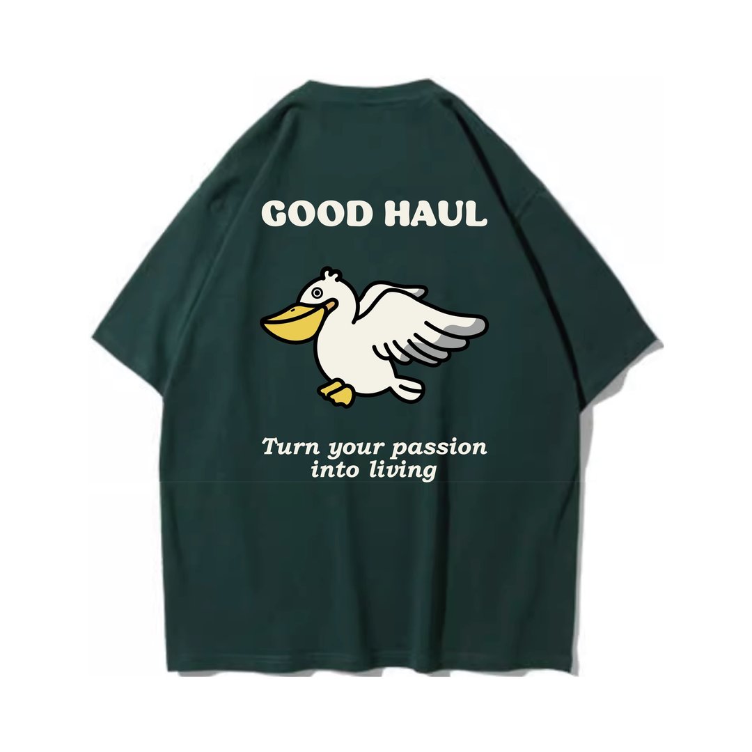 Pelican 鹈鹕 短袖T恤 7色男女同款 重磅复古 钓鱼俱乐部 (男) - 男装上衣/T 恤 - 棉．麻 绿色