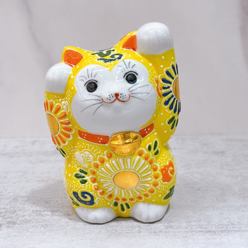 【黄盛荣福】日本九谷烧招财猫 | 黄盛 - 摆饰 - 瓷 黄色