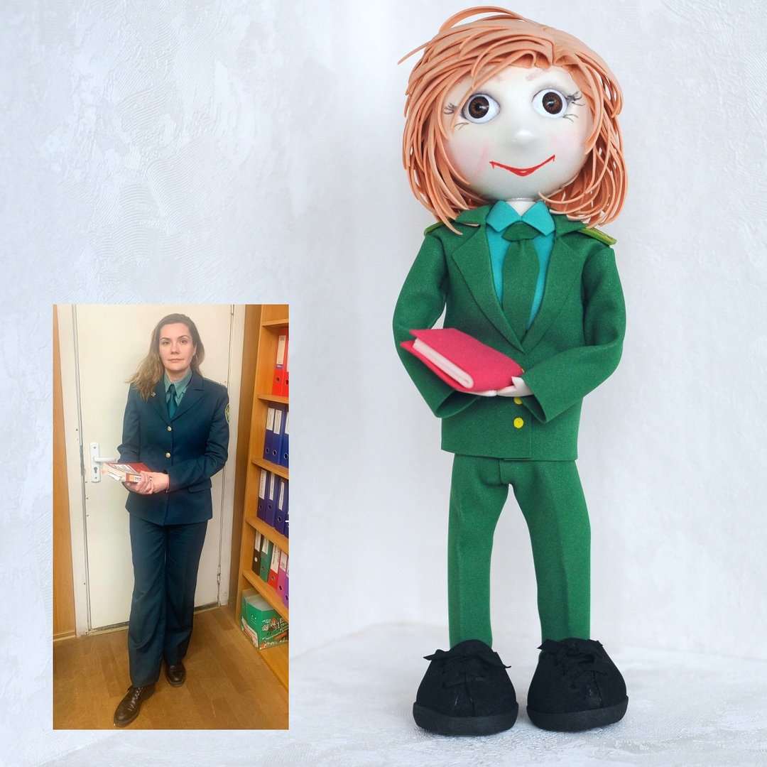 Custom portrait statue doll. Similar doll from photo. Personalized girl Figurine - 订制画像 - 防水材质 多色