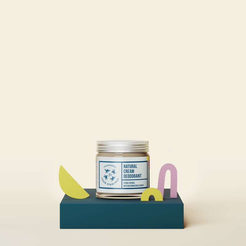 天然精油体香膏 - 柑橘与鼠尾草 - 香水/香膏 - 精油 橘色