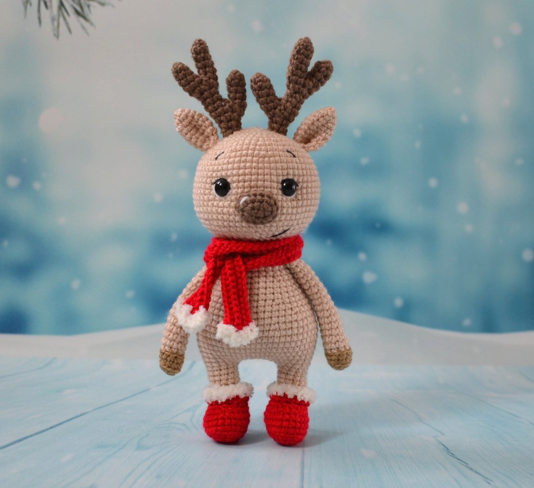 deer toy,stuffed deer toy,gift for kid,reindeer toy,new year gift,christmas deer - 玩具/玩偶 - 压克力 多色