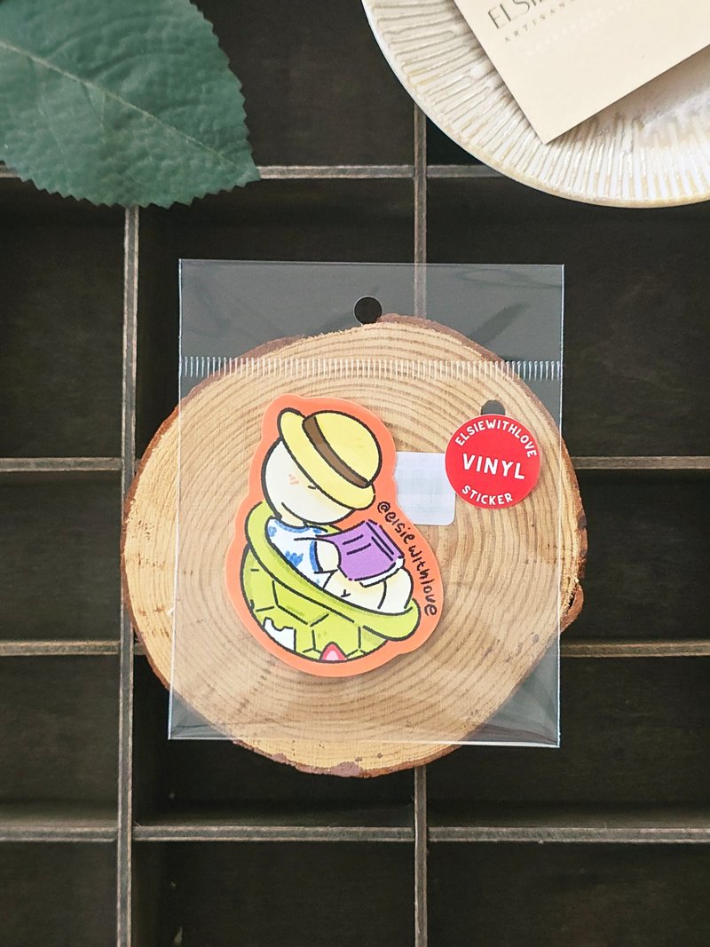 Tod Tod午睡中贴纸 - 贴纸 - 其他材质 多色