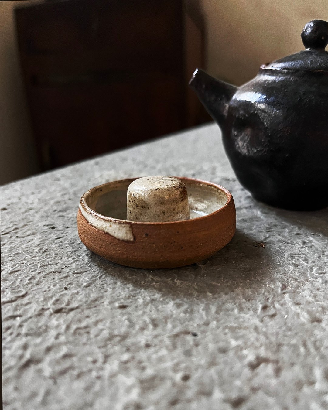 流白 盖置 茶具  | 陶器皿 - 茶具/茶杯 - 陶 白色