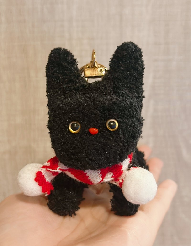 扭扭棒手做娃娃-冬季黑噜噜小红鼻宝宝 - 玩偶/公仔 - 其他材质 黑色