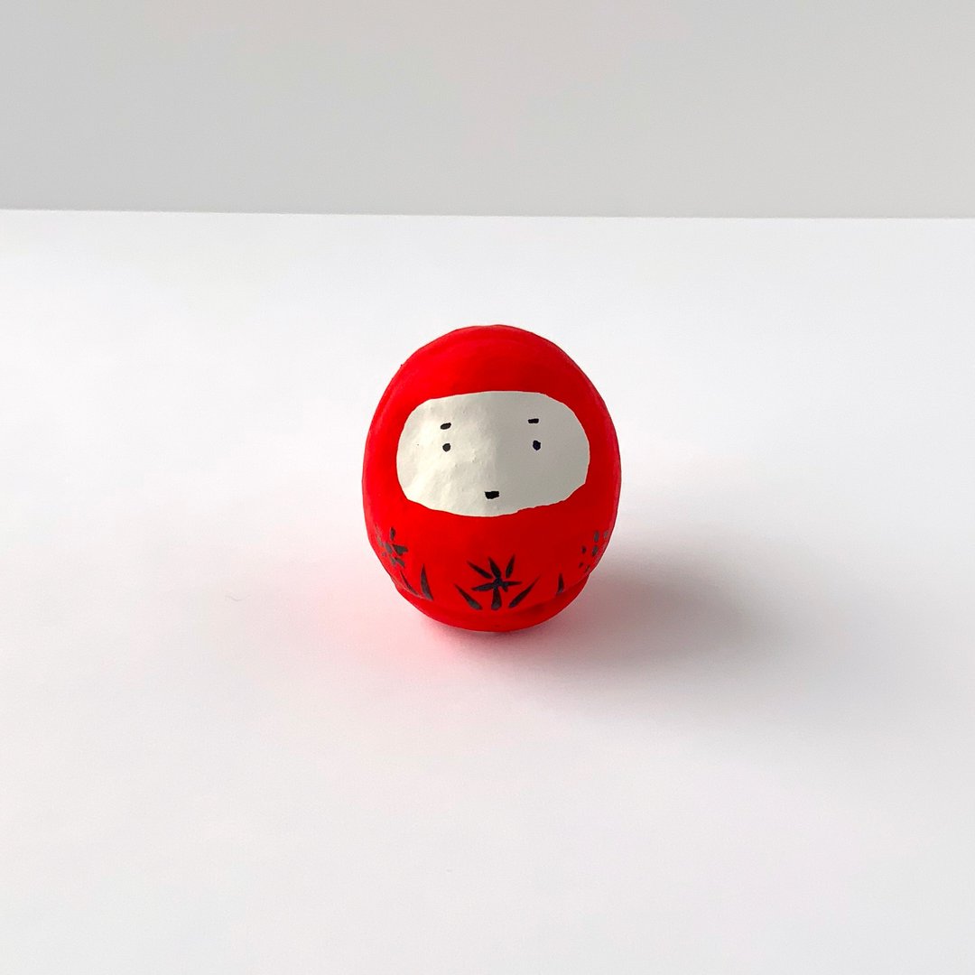 红达摩 - 玩偶/公仔 - 纸 红色