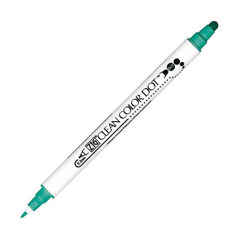 【Kuretake 日本吴竹】ZIG Clean Color Dot 点点笔 海洋蓝 - 其他书写用品 - 塑料 蓝色