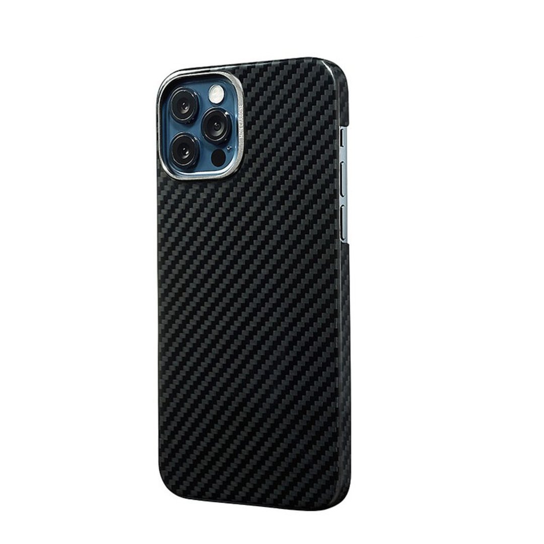 【iPhone 12】经典防弹纤维保护壳－午夜黑 - 手机壳/手机套 - 碳纤维 黑色