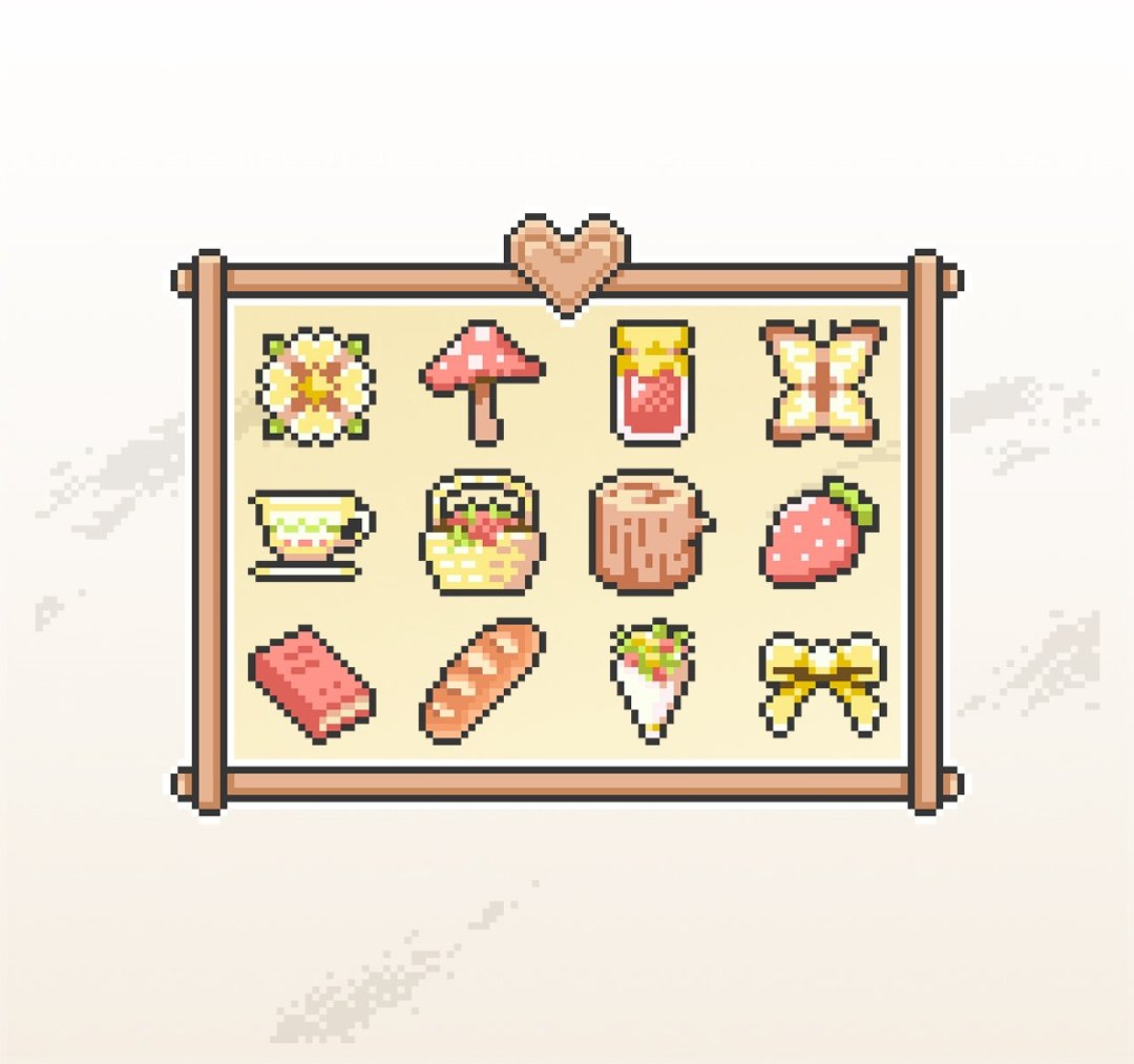 Twitch订阅者徽章及小奇点徽章/忠诚徽章/像素画/欧美田园风 - Logo 设计/图案设计 - 其他材质 