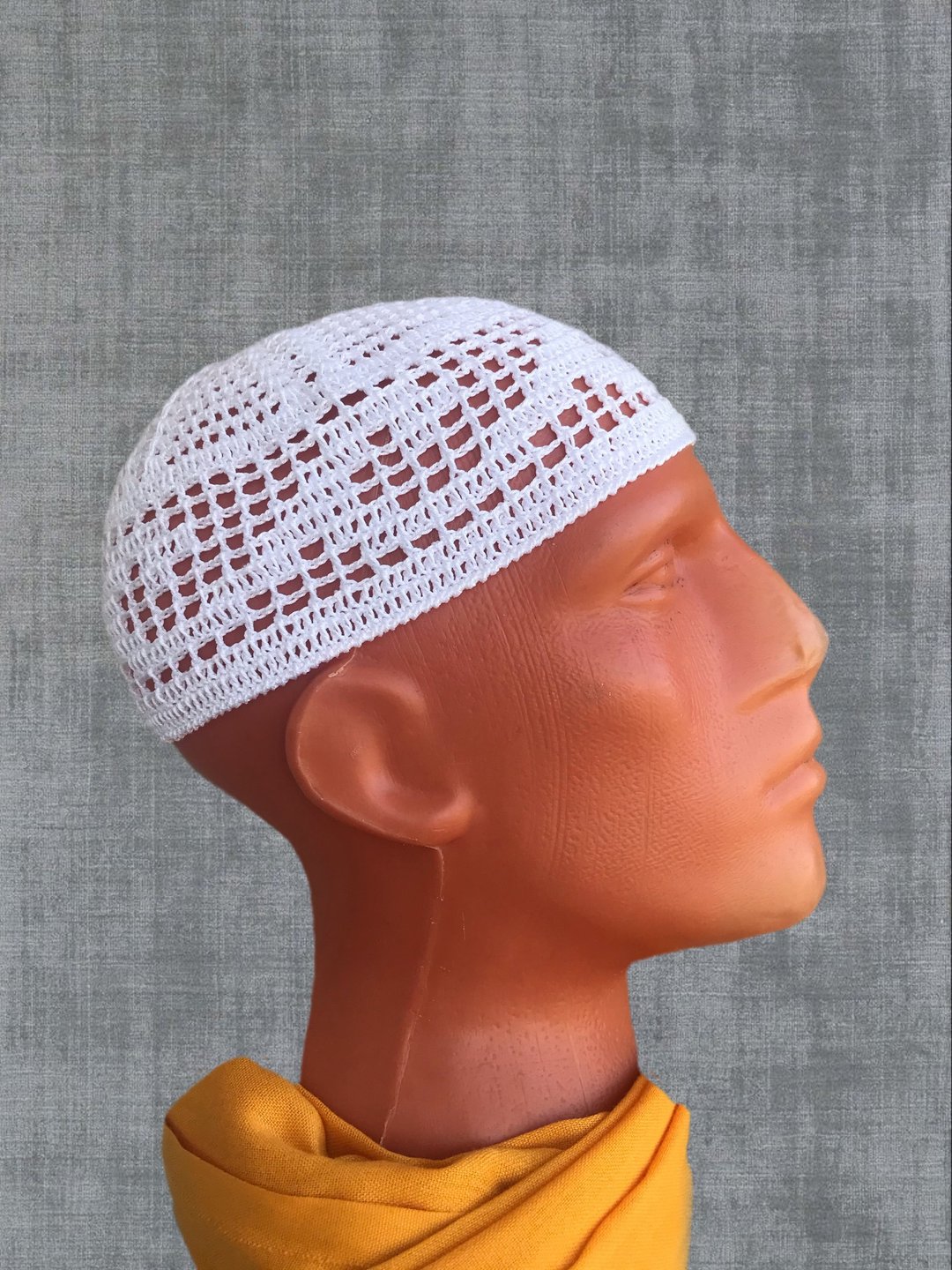 Summer crochet cotton skullcap hat made to order - 帽子 - 棉 
