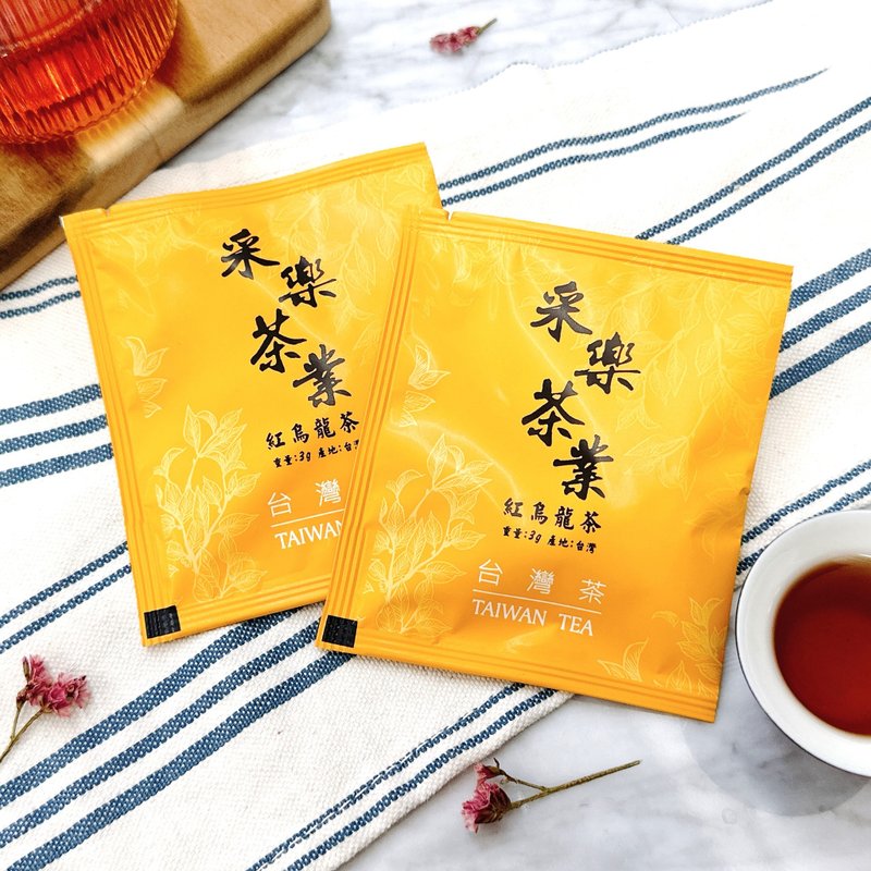 【采乐茶业】红乌龙茶 - 三角立体茶包Black Oolong Tea - 茶 - 其他材质 橘色