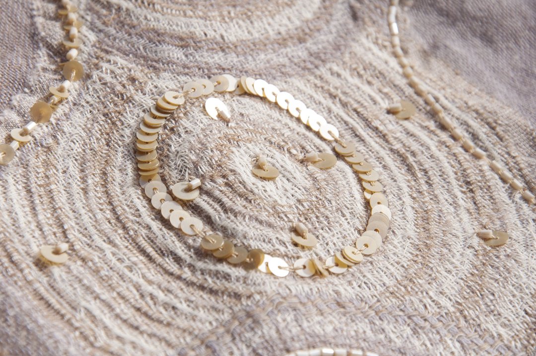 喀什米尔Cashmere/水煮羊毛披肩/针织围巾/刺绣围巾/羊绒披巾-花 - 围巾/披肩 - 羊毛 多色