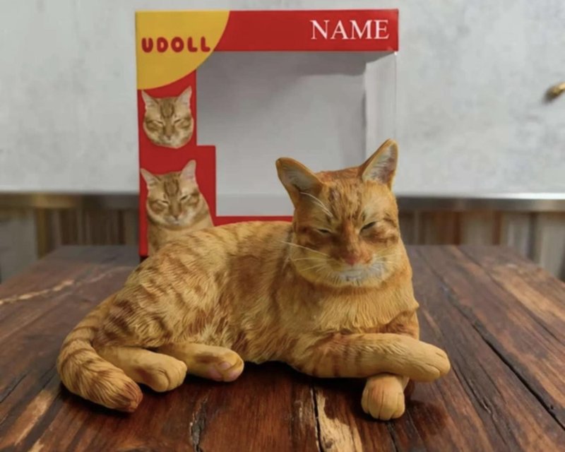 定制化猫咪 宠物 公仔 毛小孩 肖像画 似颜绘 定制 纪念 礼物  19 - 玩偶/公仔 - 粘土 多色