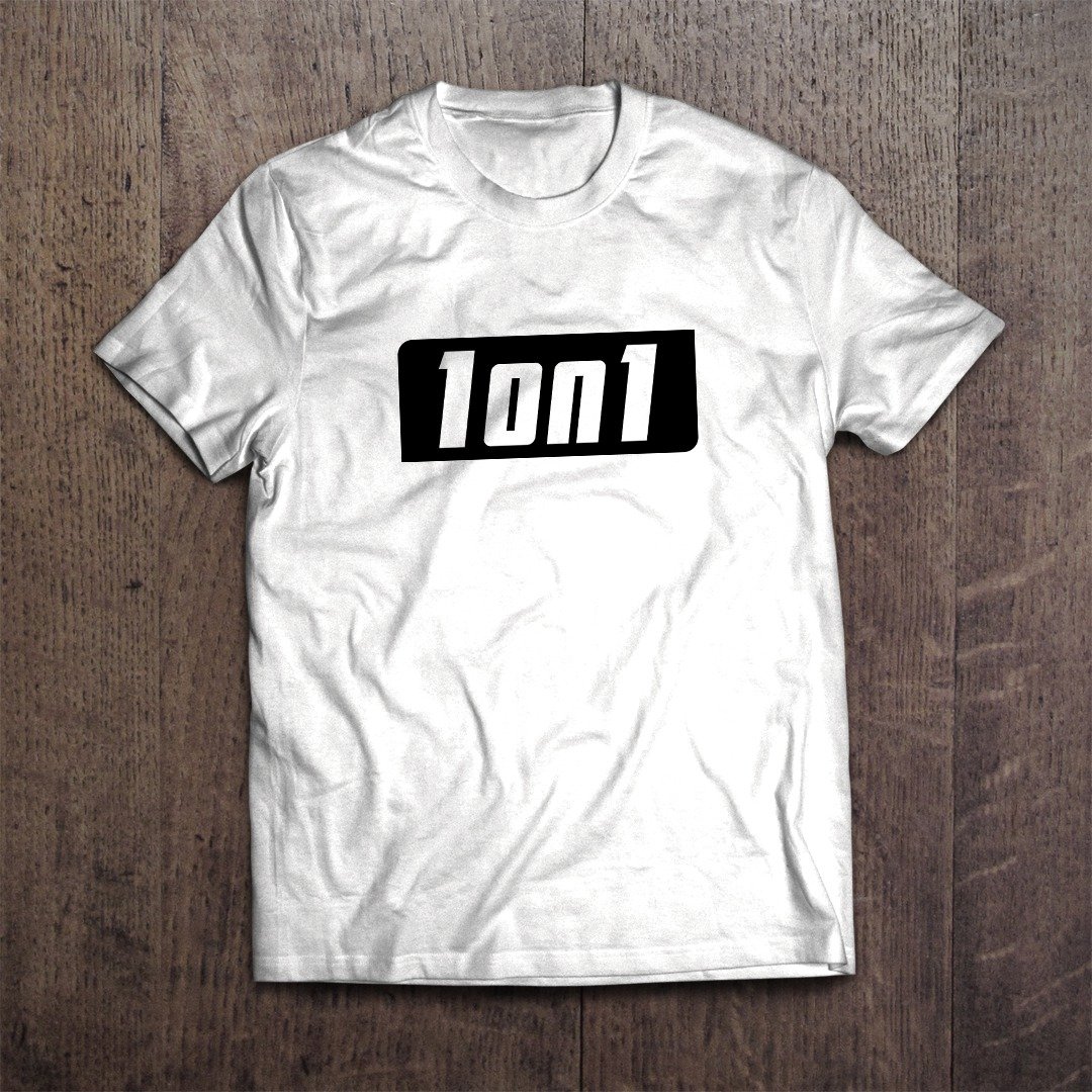 Basketball T-shirt 1on1 - 女装 T 恤 - 棉．麻 白色
