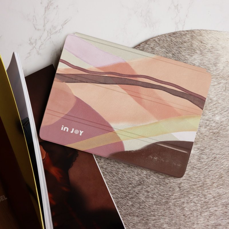 iPad 12.9/Air5/iPad 9/mini 6系列 小步舞曲 皮革平板保护套 - 平板/电脑保护壳 - 其他材质 卡其色