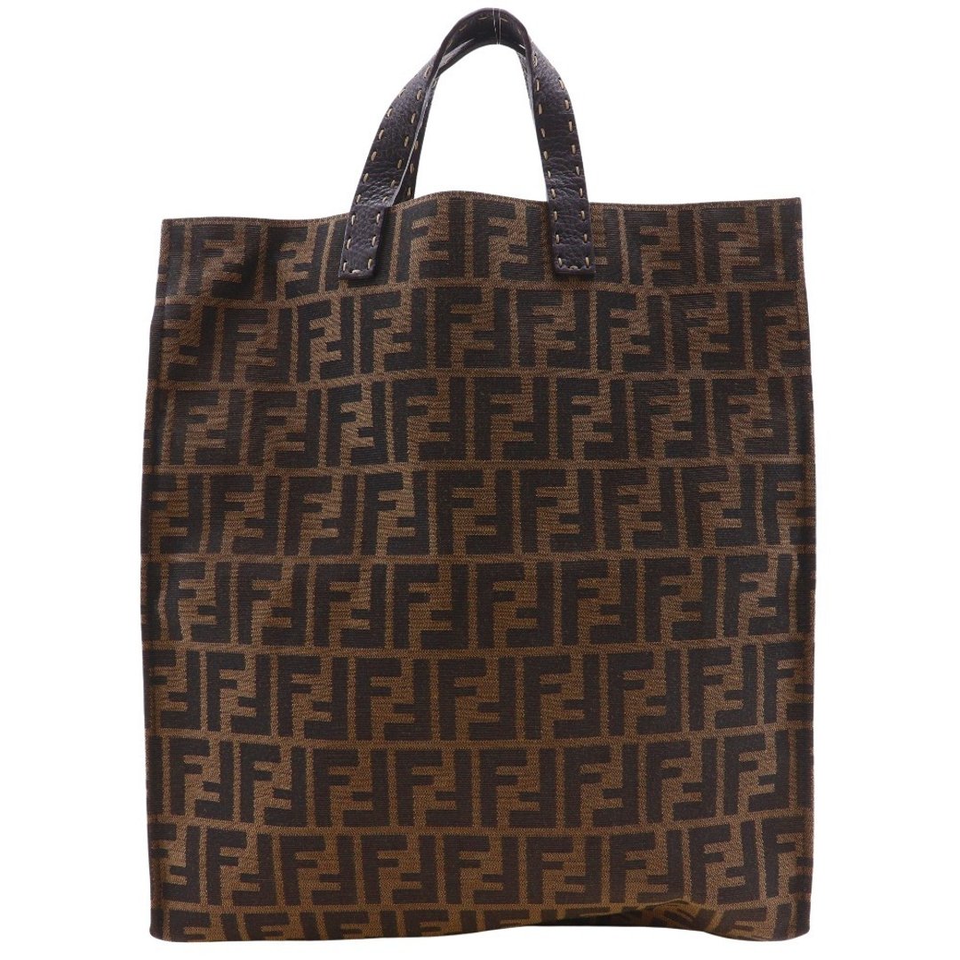 【日本直送】FENDI 芬迪 经典图纹 托特包 尼龙帆布 棕色 中性【二手】 - 手提包/手提袋 - 尼龙 咖啡色