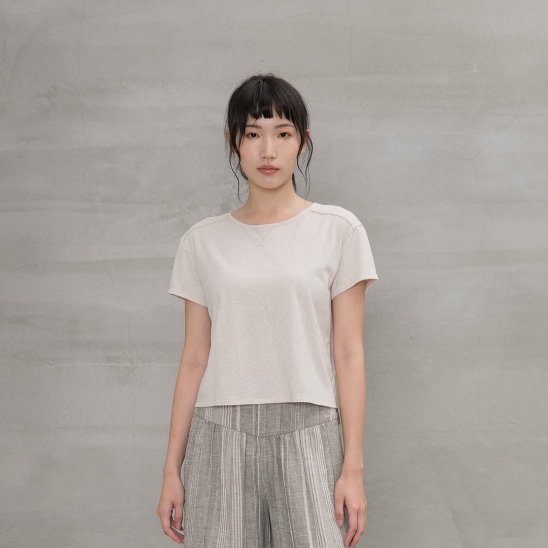 仲夏之旅休闲短T Mid-Summer Casual T-shirt T296 - 女装上衣 - 棉 多色