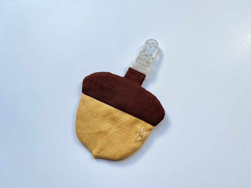 栗子造型平安袋 - 平安符/符袋 - 棉．麻 蓝色