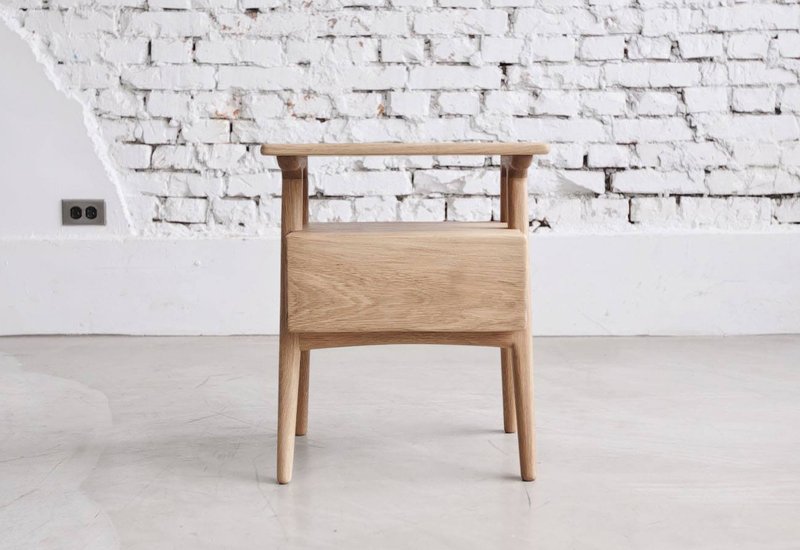 肉咖实木小边桌/床头柜 - 其他家具 - 木头 