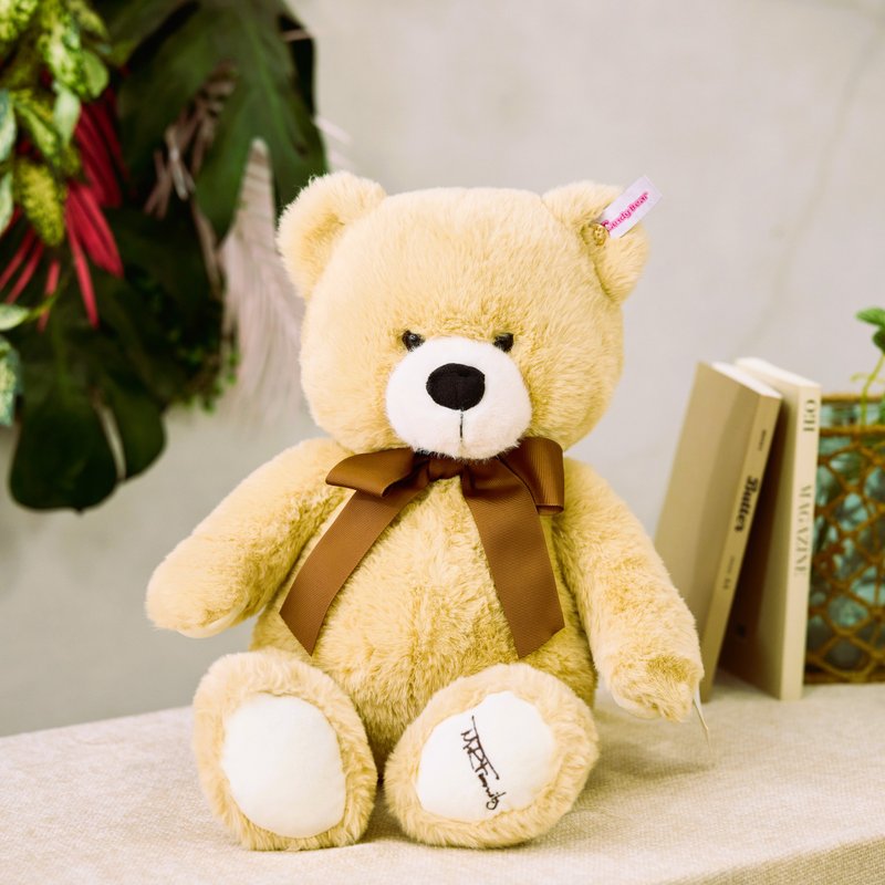 Candy Bear 爱喝咖啡的咖啡麻糬熊 18 寸 - 玩偶/公仔 - 聚酯纤维 卡其色