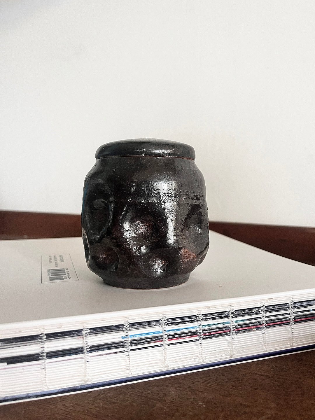 凹凸 茶席 茶仓 茶罐 | 陶器皿 - 茶具/茶杯 - 陶 黑色