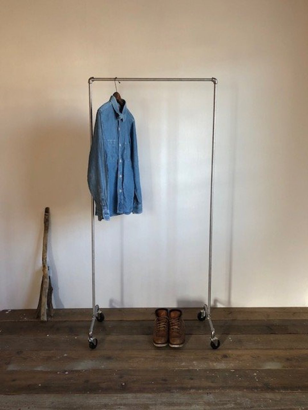 Free design 160-SG-FREE hanger rack pipe iron gas pipe industrial assembly type size order possible - 其他 - 木头 