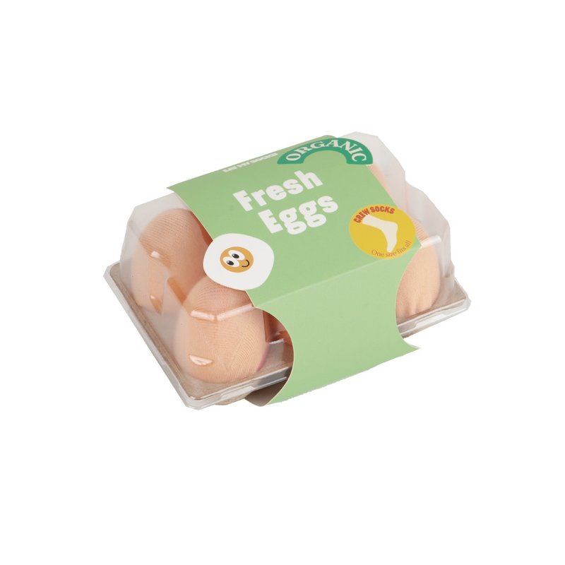 EAT MY SOCKS  / 袜子 / 早餐系列 / 鸡蛋三入组 - 袜子 - 棉．麻 