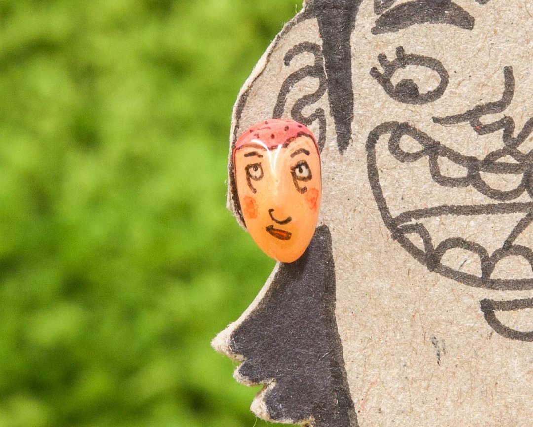 交换礼物、圣诞节【手工制作_耳针式耳环】┤耳针/耳钉earring、独一无二├MKAC - 耳环/耳夹 - 粘土 红色