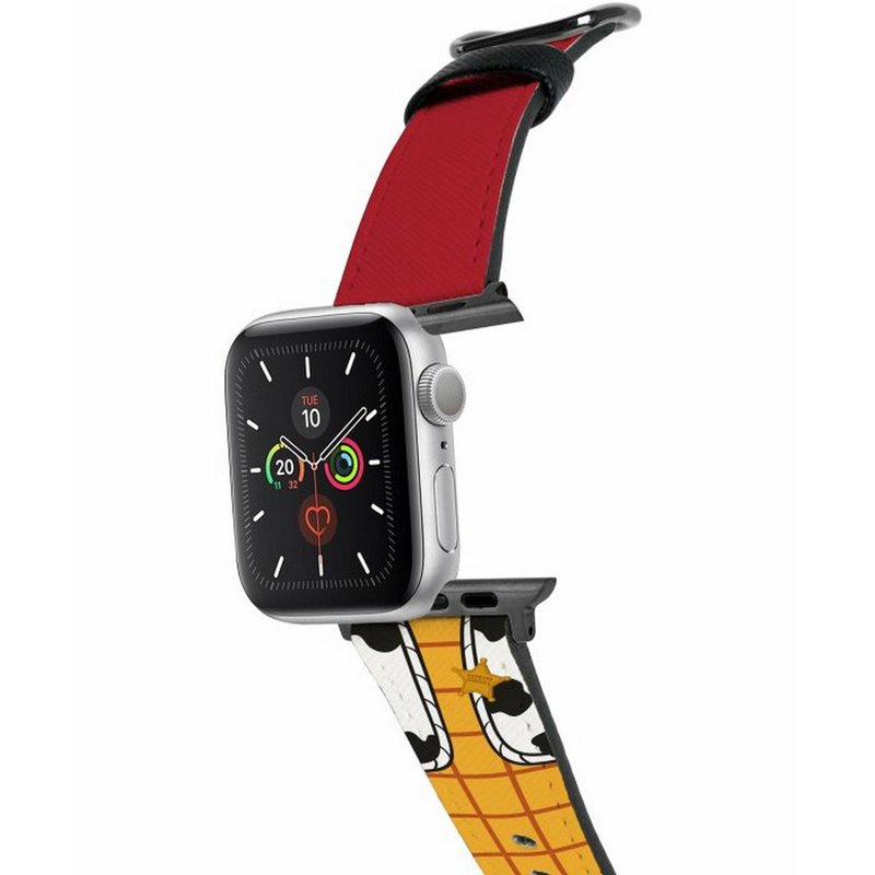 迪士尼彼思胡迪玩具总动员十字压纹牛皮革Apple Watch真皮表带 - 表带 - 真皮 