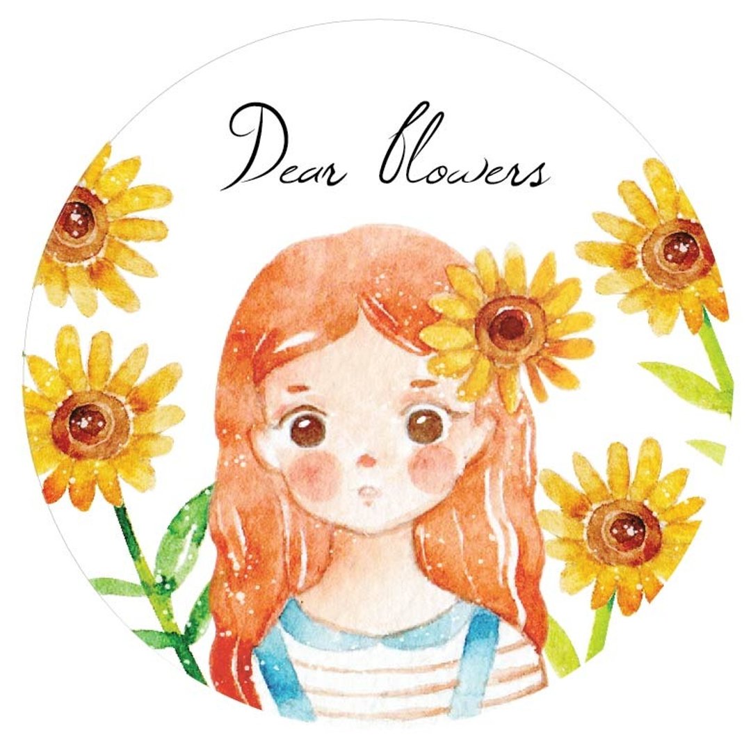 ‘完售展示’花的友达 Dear Flowers 纸胶带 - 纸胶带 - 纸 橘色