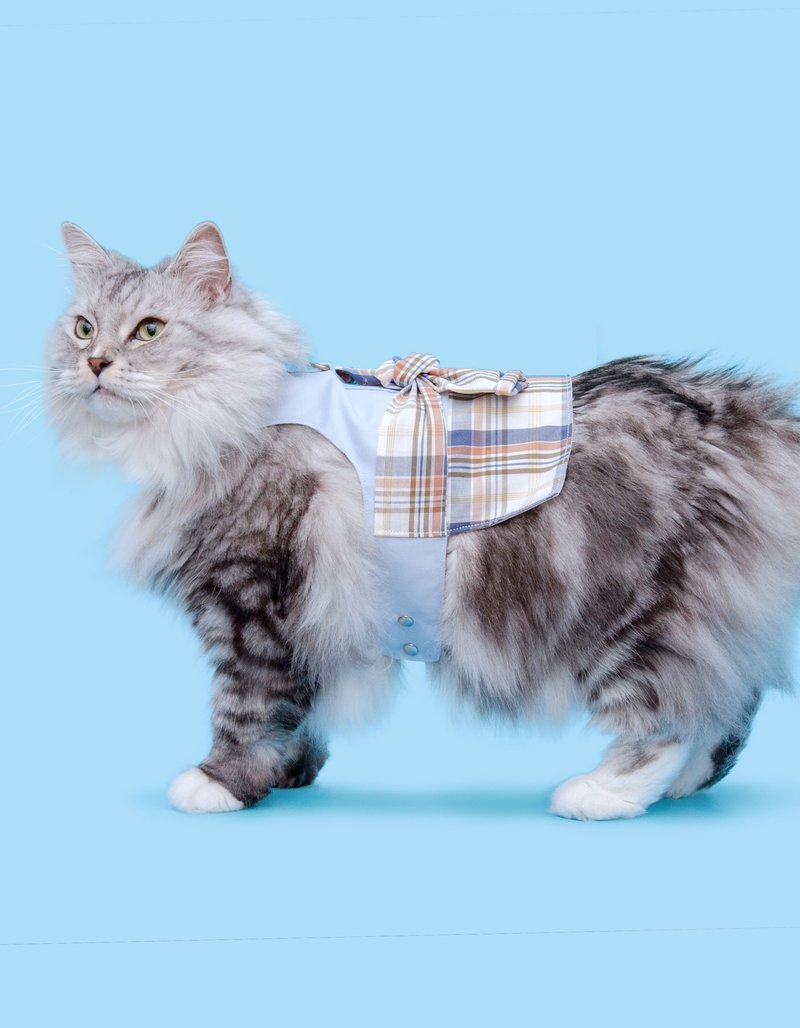 悠悠漫步 Among 胸背衣 - 衣/帽 - 棉．麻 蓝色