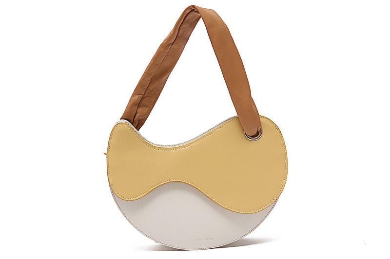 Femance Flow 黃 鱼形 手提包 侧背包 原创设计 小众品牌 - 手提包/手提袋 - 真皮 黄色