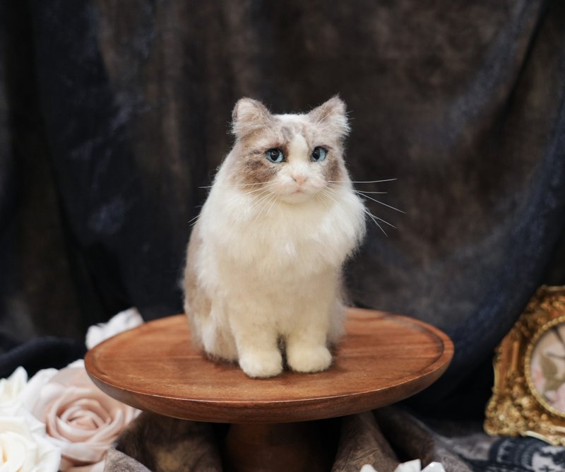 定制化宠物羊毛毡 拟真猫咪狗狗 - 订制抱枕/饰品 - 羊毛 