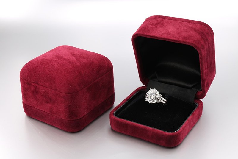 戒指盒, 魅力红系列珠宝盒, 日本原装进口 - 收纳用品 - 棉．麻 