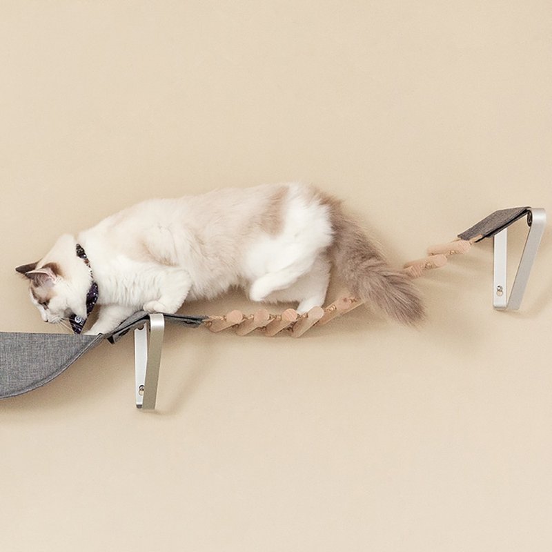 ENVY COLLECTION 猫吊桥 跳台 吸盘/钻墙式 - 抓板/跳台 - 木头 