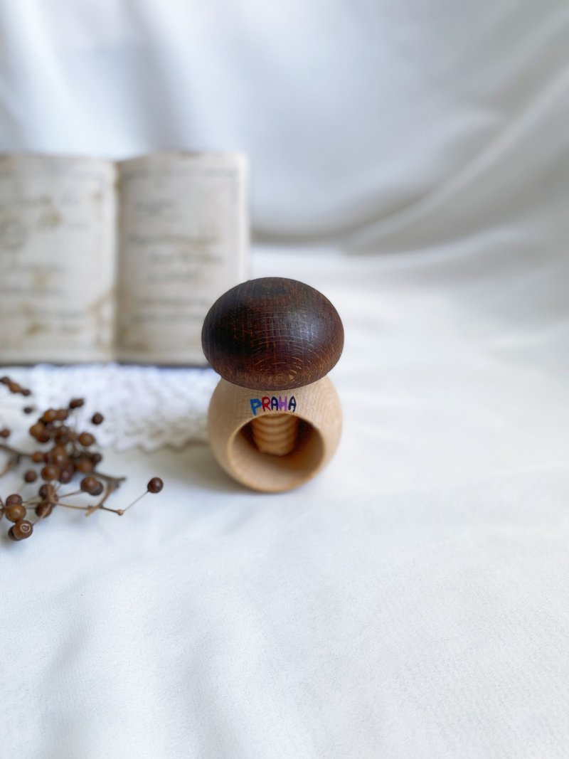 【好日恋物】捷克vintage木制蘑菇造型核桃钳坚果剥壳器DIY工艺 - 其他 - 木头 咖啡色