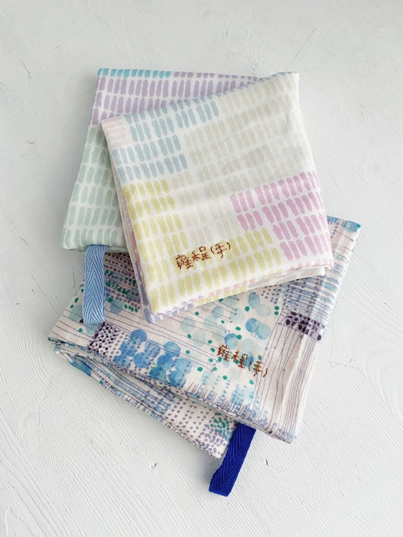 hairmo舒服二纱口水巾/手帕/方巾-(六层纱) - 围嘴/口水巾 - 棉．麻 灰色