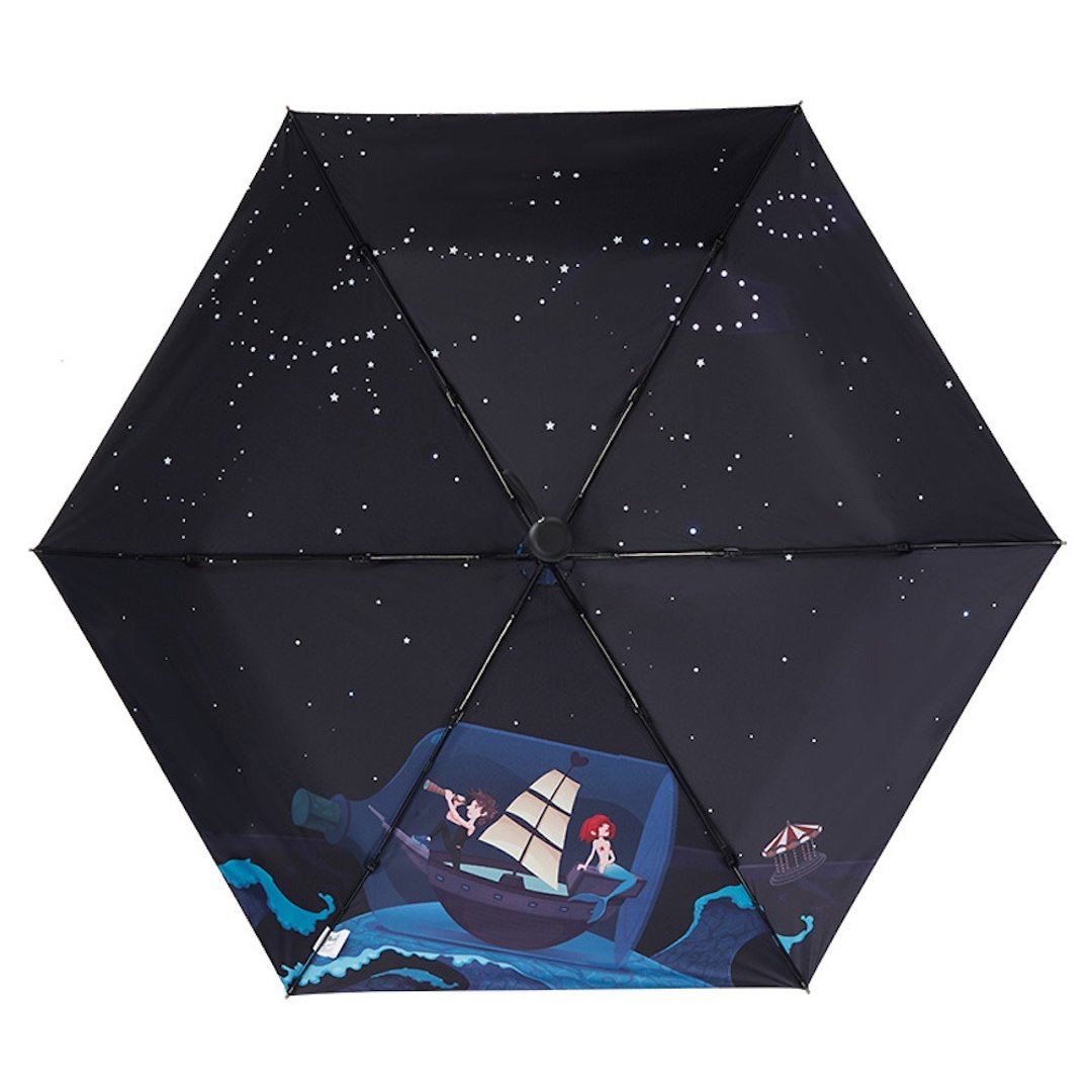 boy 四折短版 超轻遮光版防晒伞 - BY3095 逐浪 - 雨伞/雨衣 - 其他材质 黑色