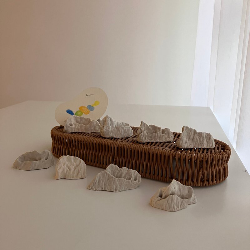 Wendyyu【守山】随机出货 优惠－陶瓷 扩香 线香 装饰 圣诞礼物 - 香薰/精油/线香 - 陶 白色