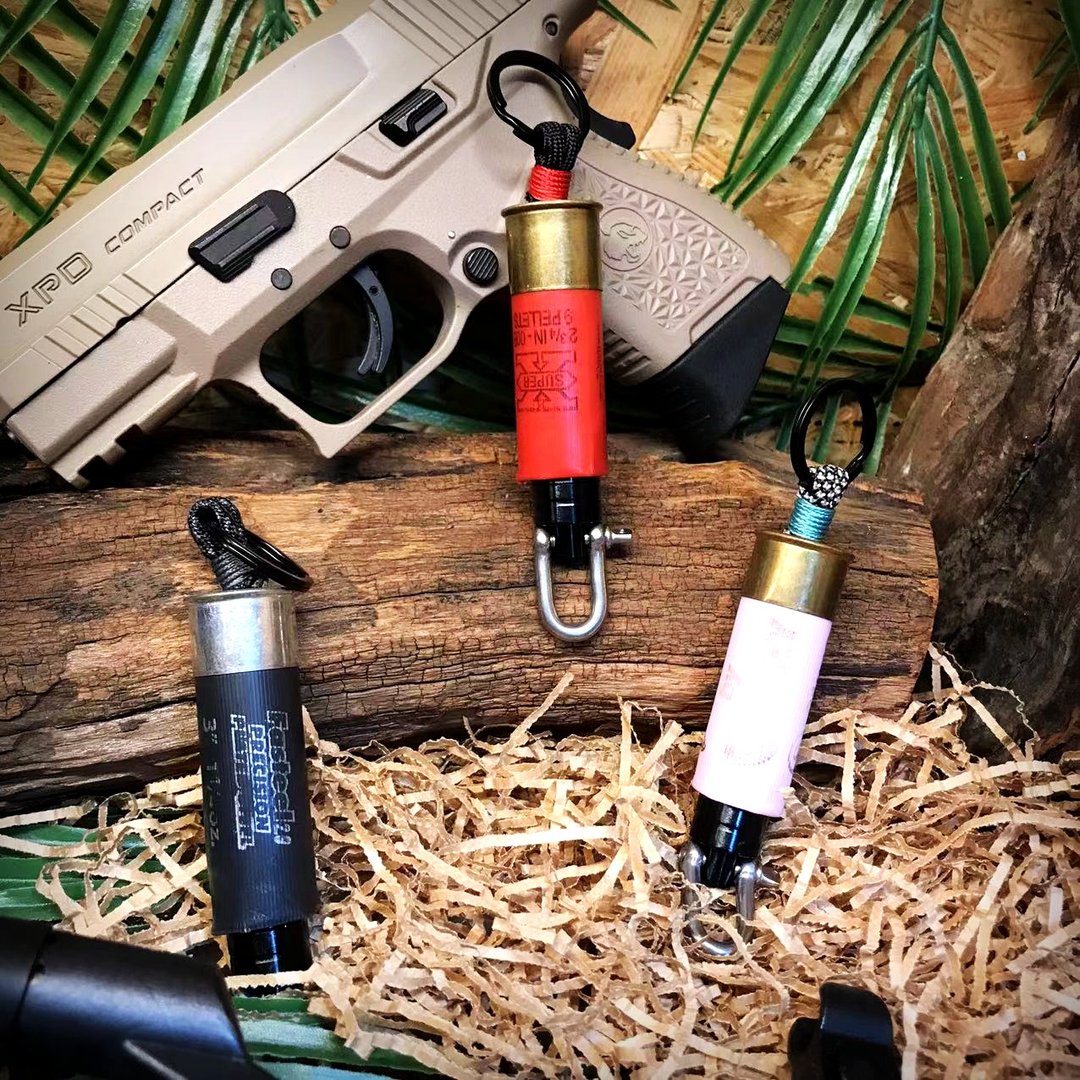 伞绳钥匙圈 Paracord 弹药系列-霰弹钥匙圈 - 钥匙链/钥匙包 - 尼龙 