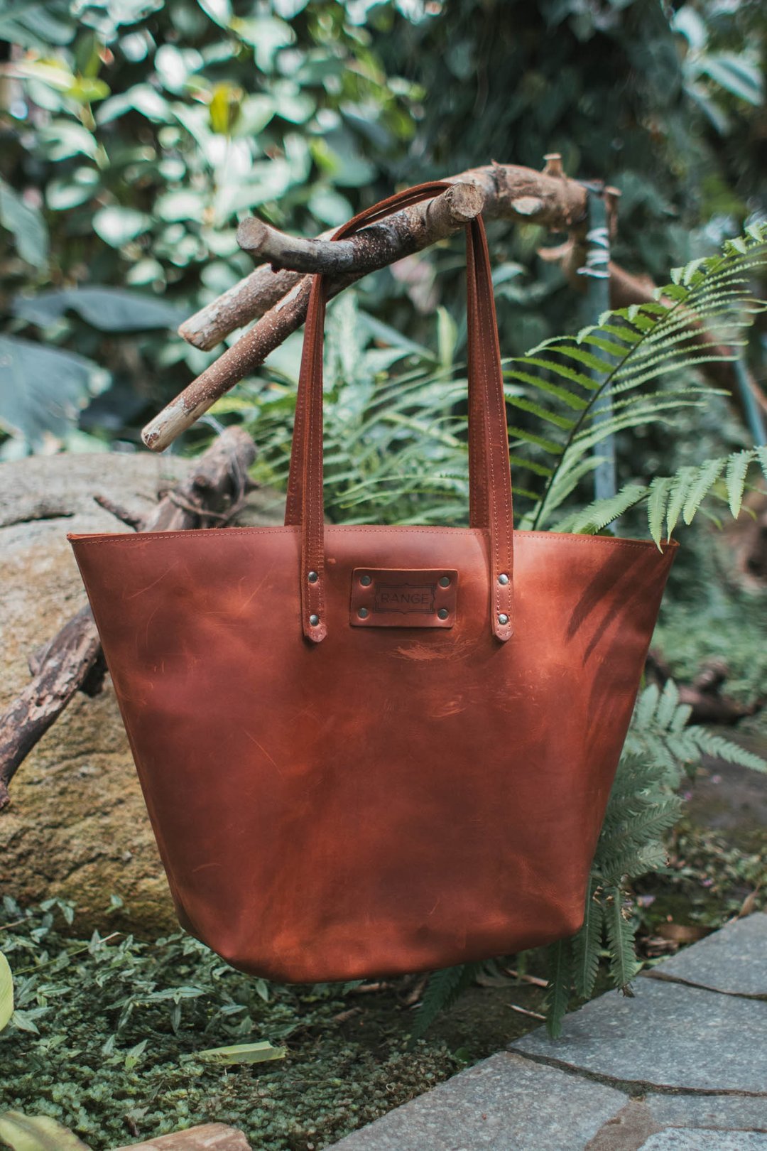 Leather Ladies Tote Bags Laptop Case Idea For Gift For Mother Wife Daughter - 手提包/手提袋 - 真皮 