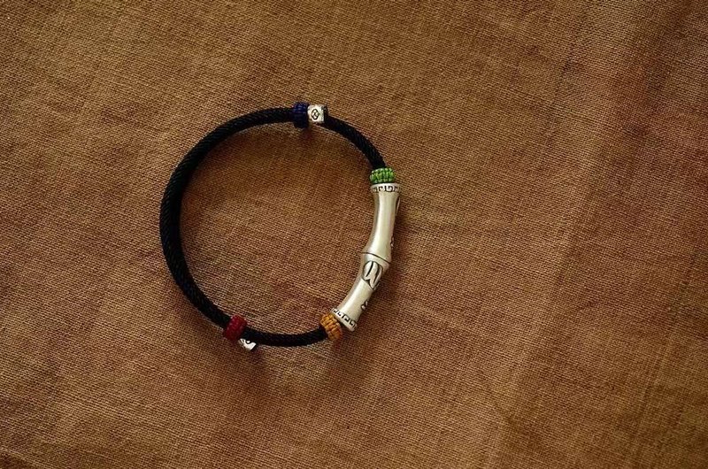 纯银 高升。生命灵数0 - 手链/手环 - 宝石 