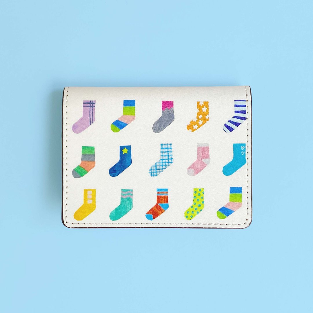 card case socks made to order - 其他 - 人造皮革 白色