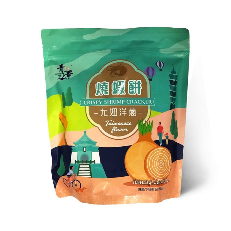 预购 青泽 烧虾饼 100g | ㄤ妞洋葱口味 - 零食/点心 - 其他材质 